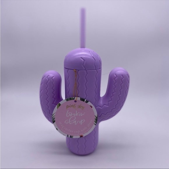 Pink Sky "Lookin Sharp" Cactus Cup - Picture 1 of 4